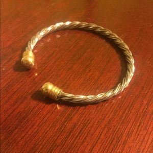 Silver and gold bracelet